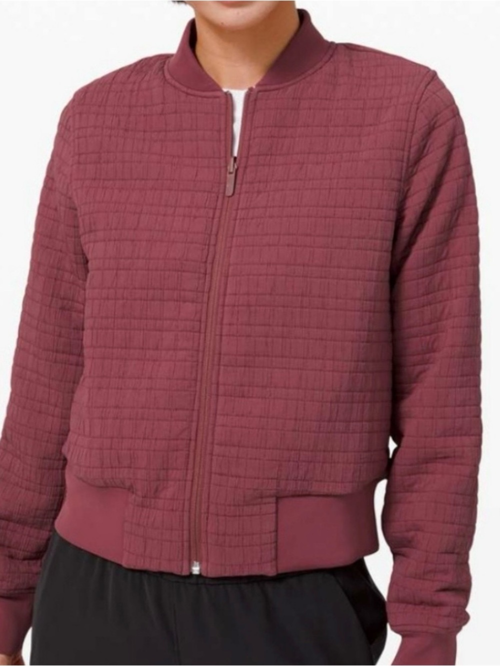 Lululemon Serene Travels Bomber Chianti Reversible Size 8